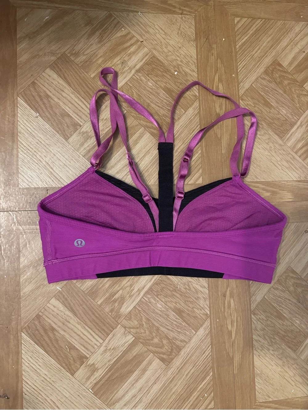 lululemon athletica Wireless Sport Bralette in Magenta and Black